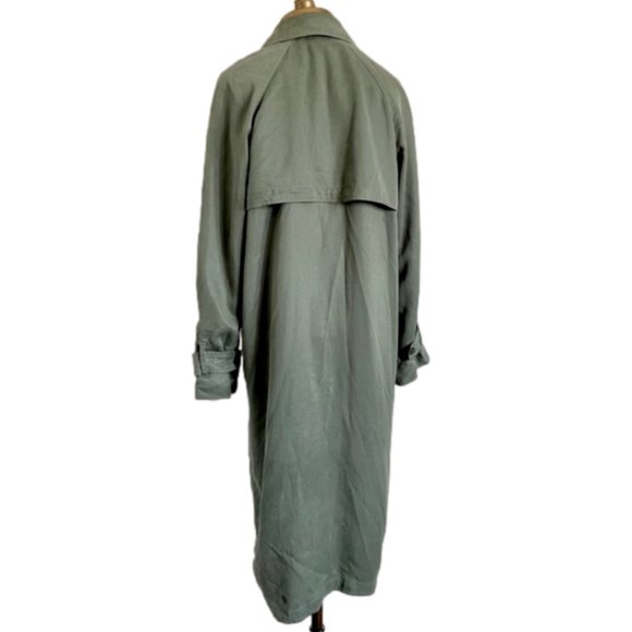 Aritzia Babaton Monterey (Green) Lawson Open Trench Coat - M - Picture 9 of 14